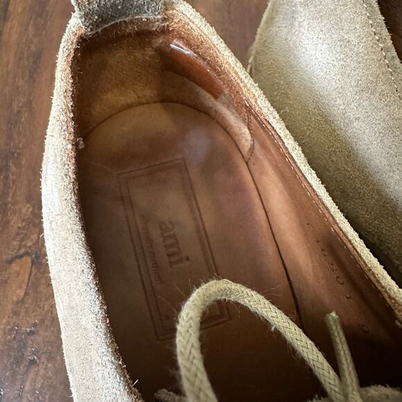 AMI ALEXANDRE MATTIUSSI Derby Shoes Tan Suede Lace Up Bluchers main image 11